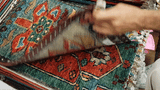 26562 -  Hand-knotted Contemporary Chobi Ziegler /Modern Carpet/Rug / Size: 2'0" x 1'3"/61cm x 38cm