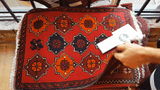 26599 - Khal Mohammad Afghan Hand-Knotted Authentic/Traditional/Rug/Size: 2'0" x 1'3"/61cm x 38cm