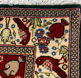 26742-Sarough Hand-Knotted/Handmade Persian Rug/Carpet Traditional Authentic/ Size: 3'2"x 2'3"/97cm x 69cm