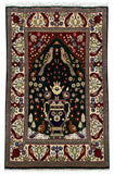 26742-Sarough Hand-Knotted/Handmade Persian Rug/Carpet Traditional Authentic/ Size: 3'2"x 2'3"/97cm x 69cm