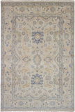 26845- Royal Ushak Hand-Knotted/Handmade Indian Rug/Carpet Traditional/Authentic/Size: 8'11" x 6'2"/272cm x 188cm