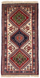 26794-Yalameh Hand-Knotted/Handmade Persian Rug/Carpet Tribal/Nomadic Authentic/ Size: 3'5" x 1'8"/104cm x 51cm