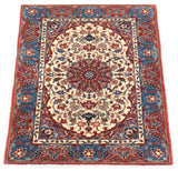 27045- Isfahan Persian Hand-Knotted Authentic/Traditional Carpet/Rug/Silk base/ Size: 3'0'' x 2'0''/91cm x 61cm