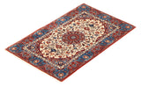 27045- Isfahan Persian Hand-Knotted Authentic/Traditional Carpet/Rug/Silk base/ Size: 3'0'' x 2'0''/91cm x 61cm