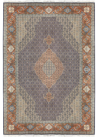 19426- Tabriz Persian Hand-knotted Carpet Authentic/Traditional Carpet/Rug/Size: 14'4" x 9'10"