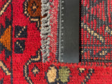 26414- Khal Mohammad Afghan Hand-Knotted Authentic/Traditional/Rug/Size: 2'0" x 1'3"/61cm x 38cm