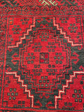 26192 - Khal Mohammad Afghan Hand-Knotted Authentic/Traditional/Rug/Size: 2'0" x 1'5"/61cm x 43cm