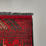 26192 - Khal Mohammad Afghan Hand-Knotted Authentic/Traditional/Rug/Size: 2'0" x 1'5"/61cm x 43cm