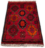 26597 - Khal Mohammad Afghan Hand-Knotted Authentic/Traditional/Rug/Size: 2'0" x 1'3"/61cm x 38cm