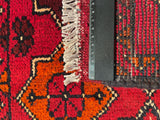 26597 - Khal Mohammad Afghan Hand-Knotted Authentic/Traditional/Rug/Size: 2'0" x 1'3"/61cm x 38cm