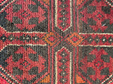 26207 - Khal Mohammad Afghan Hand-Knotted Authentic/Traditional/Rug/Size: 2'0" x 1'3"/61cm x 38cm