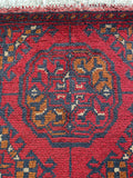 26234 - Khal Mohammad Afghan Hand-Knotted Authentic/Traditional/Rug/Size: 2'1" x 1'4"/53cm x 41cm