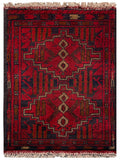 26365- Khal Mohammad Afghan Hand-Knotted Authentic/Traditional/Rug/Size: 1'8" x 1'3"/51cm x 38cm