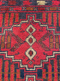 26365- Khal Mohammad Afghan Hand-Knotted Authentic/Traditional/Rug/Size: 1'8" x 1'3"/51cm x 38cm