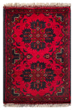 26232 - Khal Mohammad Afghan Hand-Knotted Authentic/Traditional/Rug/Size: 2'0" x 1'3"/61cm x 38cm