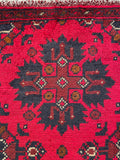 26232 - Khal Mohammad Afghan Hand-Knotted Authentic/Traditional/Rug/Size: 2'0" x 1'3"/61cm x 38cm