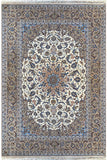 26737- Isfahan Persian Hand-Knotted Authentic/Traditional Carpet/Rug/Silk base/ Size: 10'8'' x 6'9''/325cm x 206cm