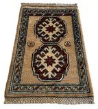 26669 -  Hand-knotted Contemporary Chobi Ziegler /Modern Carpet/Rug / Size: 2'0" x 1'3"/61cm x 38cm