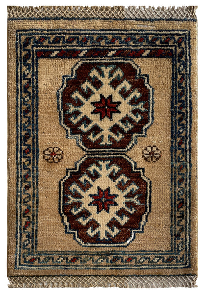 26669 -  Hand-knotted Contemporary Chobi Ziegler /Modern Carpet/Rug / Size: 2'0" x 1'3"/61cm x 38cm