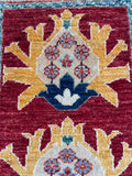 26692 -  Hand-knotted Contemporary Chobi Ziegler /Modern Carpet/Rug / Size: 2'0" x 1'3"/61cm x 38cm