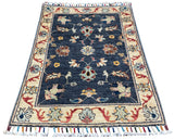 26313-Chobi Ziegler Hand-Knotted/Handmade Afghan Rug/Carpet Modern Authentic/Size: 2'9" x 2'0"/84cm x 61cm
