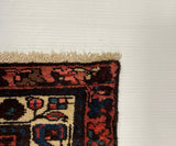 24831-Hamadan Antique(1920-1930) Hand-Knotted/Handmade Persian Rug/Carpet Traditional Authentic/ Size: 6'8" x 4'9"/203cm x 145cm