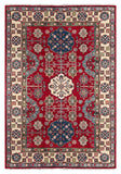 26928-Kazak Hand-Knotted/Handmade Afghan Rug/Carpet Tribal/Nomadic Authentic/ Size: 8'7" x 6'0"/262cm x 183cm
