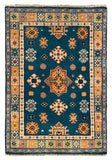27013-Kazak Hand-Knotted/Handmade Afghan Rug/Carpet Tribal/Nomadic Authentic/ Size: 2'9" x 2'0"/84cm x 61cm