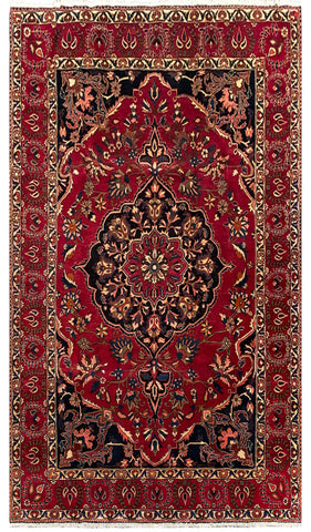 26872- Bakhtiar Hand-Knotted/Handmade Persian Rug/Carpet Traditional Authentic/ Size : 10'2" x 7'1"/310cm x 216cm