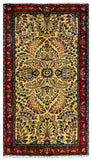 26885-Sarough Hand-Knotted/Handmade Persian Rug/Carpet Traditional Authentic/ Size: 3'5"x 2'0"/104cm x 61cm