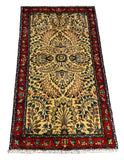 26885-Sarough Hand-Knotted/Handmade Persian Rug/Carpet Traditional Authentic/ Size: 3'5"x 2'0"/104cm x 61cm