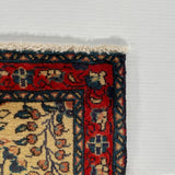 26885-Sarough Hand-Knotted/Handmade Persian Rug/Carpet Traditional Authentic/ Size: 3'5"x 2'0"/104cm x 61cm