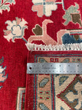 26930-Kazak Hand-Knotted/Handmade Afghan Rug/Carpet Tribal/Nomadic Authentic/ Size: 9'5" x 6'7"/287cm x 201cm