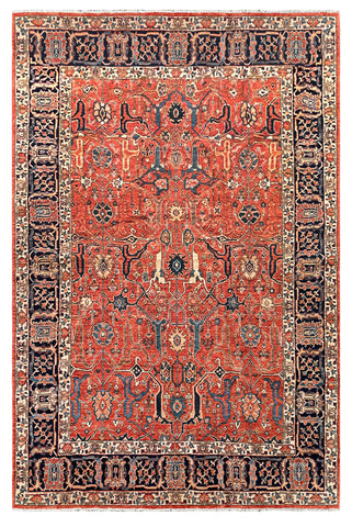 26901- Royal Chobi Ziegler Afghan Hand-Knotted Contemporary/Traditional/Size: 9'5" x 6'2"/287cm x 188cm