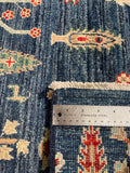 26896- Royal Chobi Ziegler Afghan Hand-Knotted Contemporary/Traditional/Size: 17'6" x 2'6"/533cm x 76cm