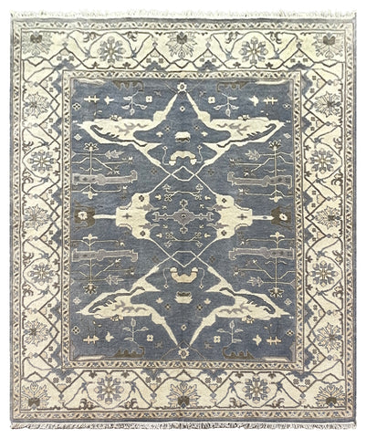 26839- Royal Ushak Hand-Knotted/Handmade Indian Rug/Carpet Traditional/Authentic/Size: 9'10" x 8'4"/300cm x 254cm
