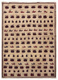 26779- Balutch War Rug/ Persian Hand-knotted Authentic/Nomadic/Tribal Rug/Carpet/ Size: 9'9" x 6'11"/297cm x 211cm