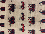 26779- Balutch War Rug/ Persian Hand-knotted Authentic/Nomadic/Tribal Rug/Carpet/ Size: 9'9" x 6'11"/297cm x 211cm