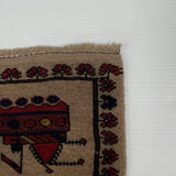26779- Balutch War Rug/ Persian Hand-knotted Authentic/Nomadic/Tribal Rug/Carpet/ Size: 9'9" x 6'11"/297cm x 211cm