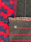 25818- Kelim Hand-Woven/Flat Weaved/Handmade Afghan /Carpet Tribal/Nomadic Authentic/Size: 11'10" x 6'11"/361cm x 211cm