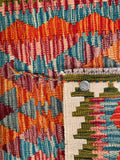 26025- Kelim Hand-Woven/Flat Weaved/Handmade Afghan /Carpet Tribal/Nomadic Authentic/Size: 2'11" x 2'0" / 89cm x 61cm