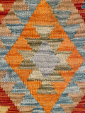 26033- Kelim Hand-Woven/Flat Weaved/Handmade Afghan /Carpet Tribal/Nomadic Authentic/Size: 2'11" x 2'0" / 89cm x 61cm
