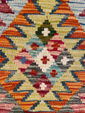 26037- Kelim Hand-Woven/Flat Weaved/Handmade Afghan /Carpet Tribal/Nomadic Authentic/Size: 3'2" x 2'0"/ 97cm x 61cm
