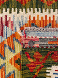 26037- Kelim Hand-Woven/Flat Weaved/Handmade Afghan /Carpet Tribal/Nomadic Authentic/Size: 3'2" x 2'0"/ 97cm x 61cm