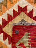 26042- Kelim Hand-Woven/Flat Weaved/Handmade Afghan /Carpet Tribal/Nomadic Authentic/Size: 2'11" x 2'0"/ 89cm x 61cm
