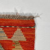 26044- Kelim Hand-Woven/Flat Weaved/Handmade Afghan /Carpet Tribal/Nomadic Authentic/Size: 3'0" x 2'2"/ 91cm x 66cm