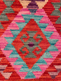 26049- Kelim Hand-Woven/Flat Weaved/Handmade Afghan /Carpet Tribal/Nomadic Authentic/Size: 3'0" x 2'2"/ 92cm x 66cm