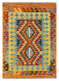 26051- Kelim Hand-Woven/Flat Weaved/Handmade Afghan /Carpet Tribal/Nomadic Authentic/Size: 3'1" x 2'2"/ 94cm x 66cm