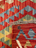 26053- Kelim Hand-Woven/Flat Weaved/Handmade Afghan /Carpet Tribal/Nomadic Authentic/Size: 2'11" x 2'0"/89cm x 61cm