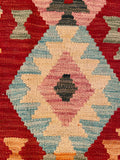 26056- Kelim Hand-Woven/Flat Weaved/Handmade Afghan /Carpet Tribal/Nomadic Authentic/Size: 2'11" x 1'9"/89cm x 53cm